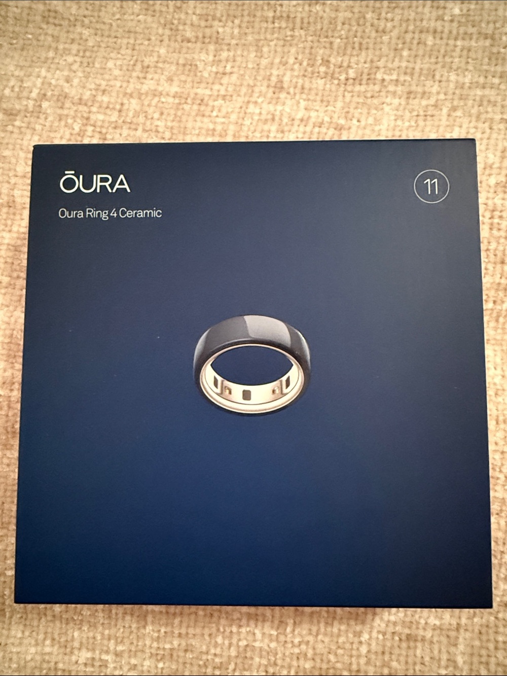 Oura Ring 4 Ceramic in Midnight (Blue) - Size 11